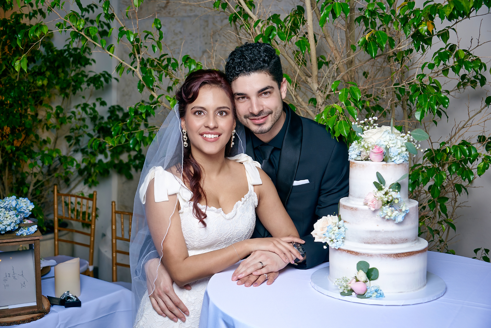 Coral Gables Wedding Event Picture with Cake